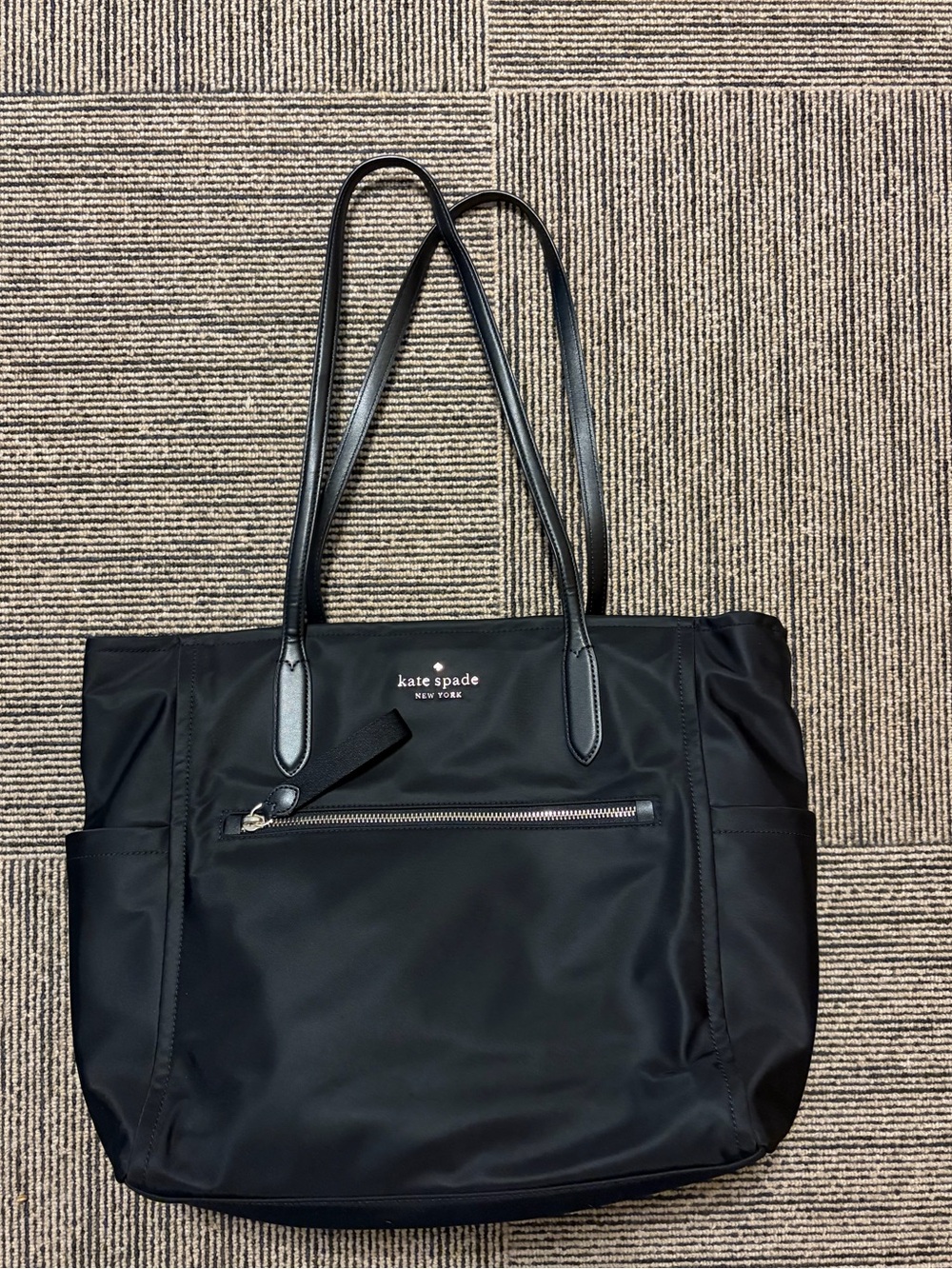 kate spade Black Nylon Travel Diaper Tote Bag